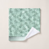 Imaginaire de sirène | Sage Mint Green Scale Motif (Gant de toilette)