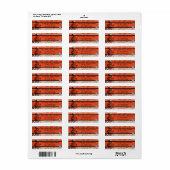 Imaginaire de théière Grunge Étiquettes de adresse (Feuille entière)