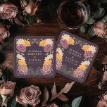 Imaginaire Enchantée jardin floral mariage<br><div class="desc">Elégante,  fantaisiste,  Imaginaire Enchantée Jardin Floral design parfait pour une fête enchantée sur le thème de la forêt. Ce design présente des éléments floraux dans un cadre de feuilles verts et des accents dorés. Correspondance d'articles dans notre boutique pour un thème de fête complet.</div>