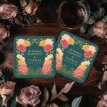 Imaginaire Enchantée jardin floral mariage<br><div class="desc">Elégante,  fantaisiste,  Imaginaire Enchantée Jardin Floral design parfait pour une fête enchantée sur le thème de la forêt. Ce design présente des éléments floraux dans un cadre de feuilles verts et des accents dorés. Correspondance d'articles dans notre boutique pour un thème de fête complet.</div>