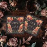 Imaginaire Enchantée jardin floral mariage<br><div class="desc">Elégante,  fantaisiste,  Imaginaire Enchantée Jardin Floral design parfait pour une fête enchantée sur le thème de la forêt. Ce design présente des éléments floraux dans un cadre de feuilles verts et des accents dorés. Correspondance d'articles dans notre boutique pour un thème de fête complet.</div>