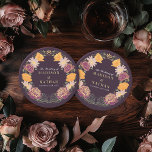 Imaginaire Enchantée jardin floral mariage<br><div class="desc">Elégante,  fantaisiste,  Imaginaire Enchantée Jardin Floral design parfait pour une fête enchantée sur le thème de la forêt. Ce design présente des éléments floraux dans un cadre de feuilles verts et des accents dorés. Correspondance d'articles dans notre boutique pour un thème de fête complet.</div>
