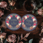 Imaginaire Enchantée jardin floral mariage<br><div class="desc">Elégante,  fantaisiste,  Imaginaire Enchantée Jardin Floral design parfait pour une fête enchantée sur le thème de la forêt. Ce design présente des éléments floraux dans un cadre de feuilles verts et des accents dorés. Correspondance d'articles dans notre boutique pour un thème de fête complet.</div>