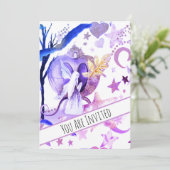 *~* Imaginaire Fairy Sky Moon Invitation Baby show (Debout devant)