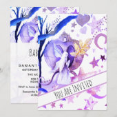*~* Imaginaire Fairy Sky Moon Invitation Baby show (Devant / Derrière)