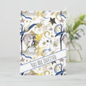 *~ Imaginaire Fairy Stars Baby shower Invitation (Debout devant)