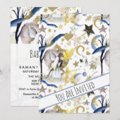 *~ Imaginaire Fairy Stars Baby shower Invitation (Devant / Derrière)