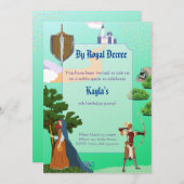 Imaginaire Fairy Tale Anniversaire Invitation (Devant / Derrière)