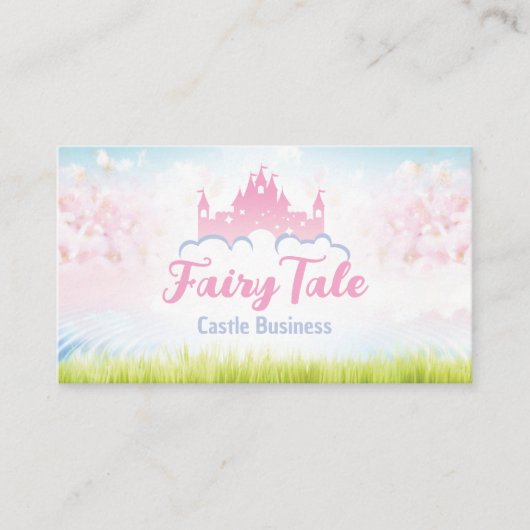 Imaginaire Fairy Tale Castle Carte de visite (Devant)