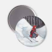 Imaginaire Fairytale Art Magnet - Wolf à l'intérie (Recto/Verso)