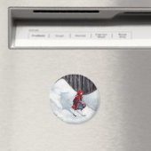 Imaginaire Fairytale Art Magnet - Wolf à l'intérie (In Situ (Lave-vaisselle))