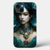 Imaginaire Fée Bleu Art Coque-Mate coque iphone (Verso)