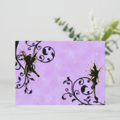 Imaginaire Fée Nuit Invitation Anniversaire (Debout devant)