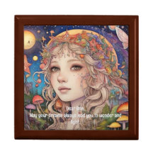 Imaginaire fille - Boîte à bijoux magique personna