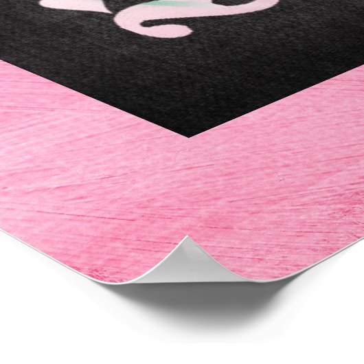 Imaginaire Fleur Ange Design Poster Imprimer (Coin)