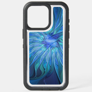 Imaginaire Fleur Bleue Motif, Art Fractal Abstrait