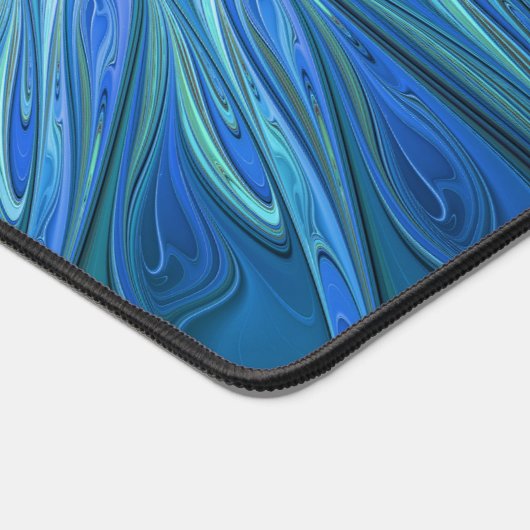 Imaginaire Fleur Bleue Motif, Art Fractal Abstrait (Coin)