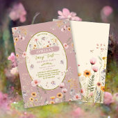 Imaginaire fleur sauvage fée première invitation