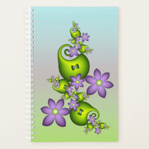 Imaginaire Floral Fleurs Lilac Formes vertes Fract