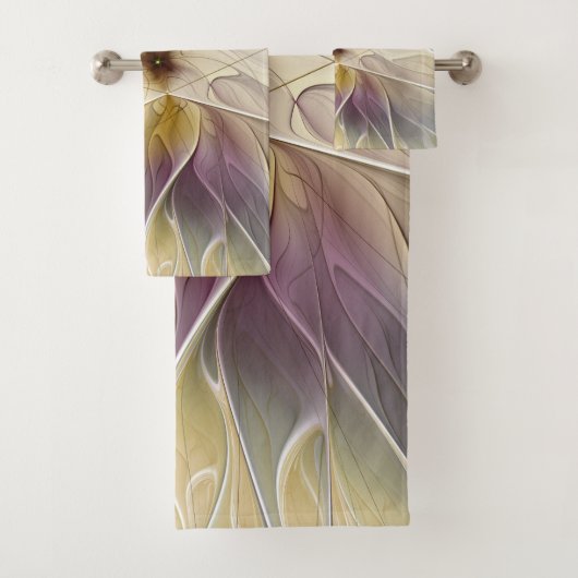 Imaginaire Floral Gold Eggplant Art Fractal Abstra (En situation)