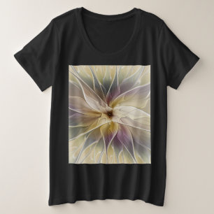 Imaginaire Floral Gold Eggplant Art Fractal Abstra