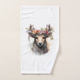 🌸 Imaginaire Floral Serviette de cerf 🦌