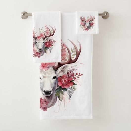🌸 Imaginaire Floral Serviette de cerf 🦌 (En situation)
