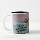 Imaginaire foncé Art café bicolore Mug (Gauche)