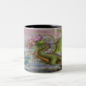 Imaginaire foncé Art café bicolore Mug (Centre)