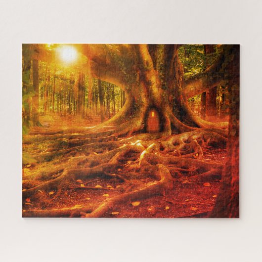 Imaginaire forêt art puzzle puzzle, forêt enchanté (Horizontal)