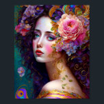 Imaginaire Glam Femme Pop Art Poster<br><div class="desc">Imaginaire, Sci-fi & Horror art by The Lunarium.</div>