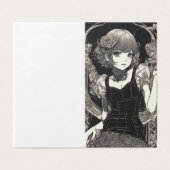 Imaginaire gothique LBD petite robe noire blanche (Outside Unfolded)