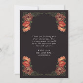 Imaginaire Jardin enchanté Carte de remerciements (Dos)