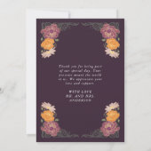 Imaginaire Jardin enchanté Carte de remerciements (Dos)