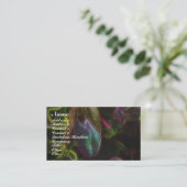 Imaginaire Lady Slipper Orchidée Carte de visite (Debout devant)