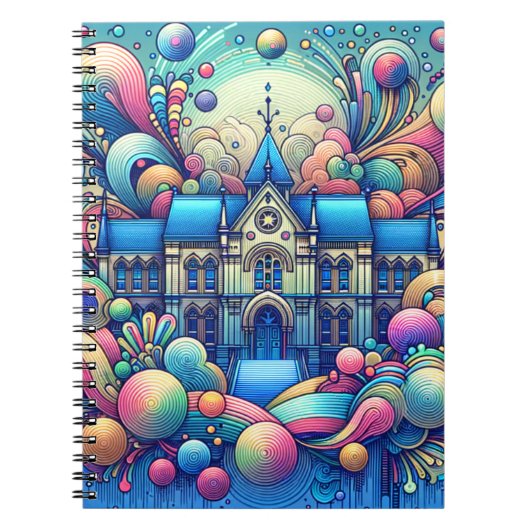 Imaginaire lunaire Bâtiment Carnet d'art (Devant)