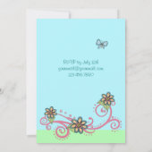 Imaginaire magique Invitation d'anniversaire de la (Dos)