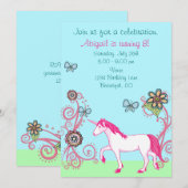 Imaginaire magique Invitation d'anniversaire de la (Devant / Derrière)