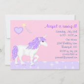 Imaginaire magique Invitation d'anniversaire de la (Dos)