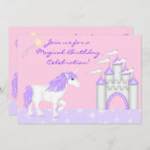 Imaginaire magique Invitation d'anniversaire de la (Devant / Derrière)