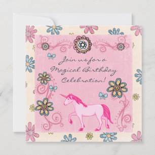 Imaginaire magique Invitation d'anniversaire de la