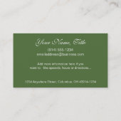 Imaginaire Magique Mère Terre Carte de visite (Dos)