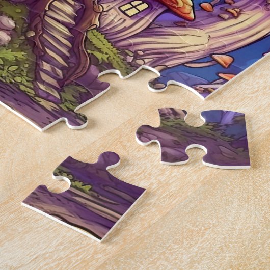 Imaginaire Maison de champignons Puzzle (Côté)