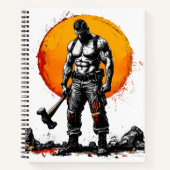 imaginaire médiéval guerrier barbare Carnet spiral (Devant)