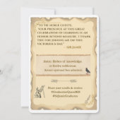 Imaginaire médiéval - Invitation de diplôme (Dos)