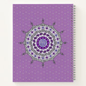 Imaginaire Mehndi Carnet Spiral Argent (Dos)