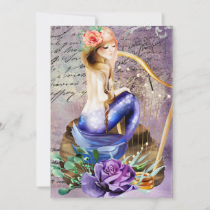 Imaginaire Mermaid Quinceañera Invitation