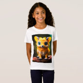 imaginaire mignon animal hybrides filles t-shirt (Devant entier)