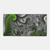 Imaginaire Monde Vert Et Gris Art Fractal Abstrait (Recto)