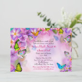 Imaginaire Papillons Fleurs doux 16 Invitation (Debout devant)